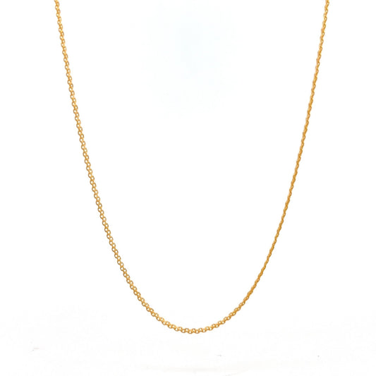 22ct Gold Fine Curb Chain - FJewellery