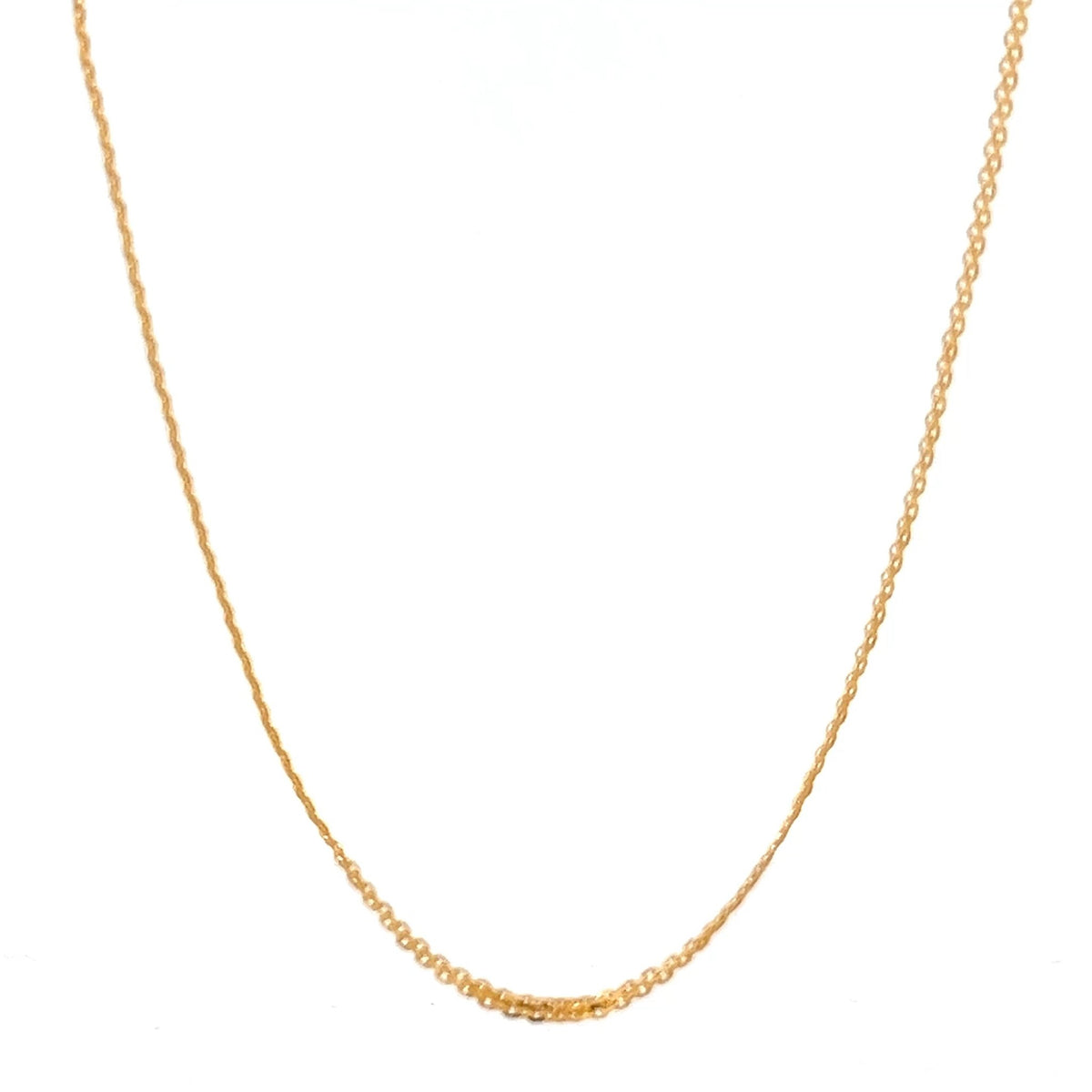 22ct Gold Fine Curb Chain - FJewellery