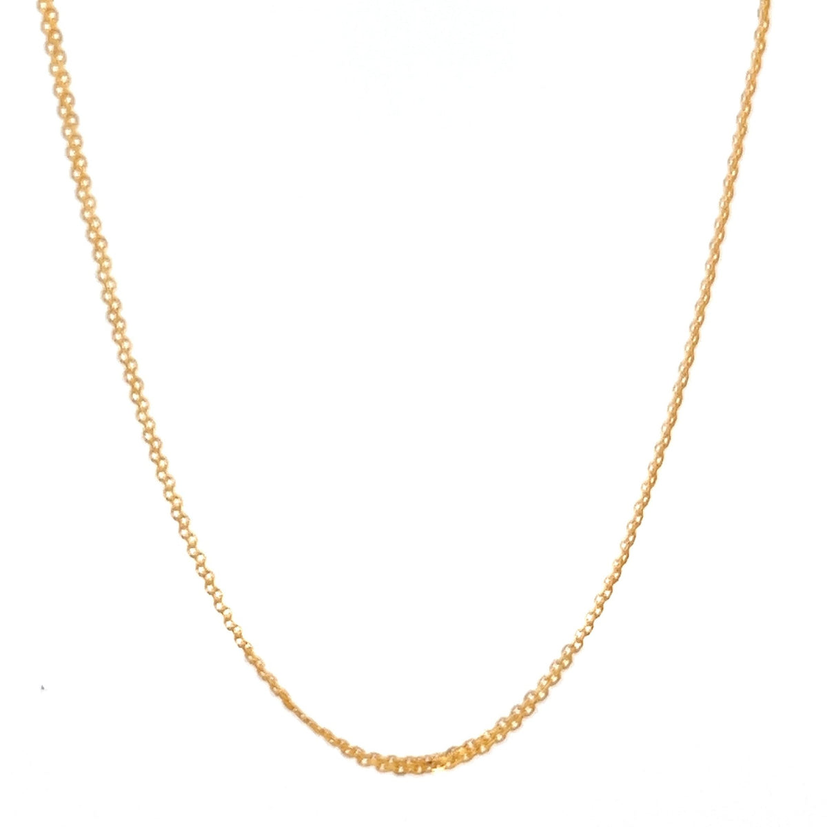22ct Gold Fine Curb Chain - FJewellery
