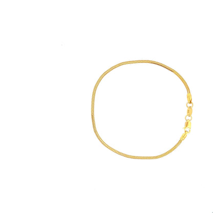 22ct Gold Fine Curb Chain Bracelet - FJewellery