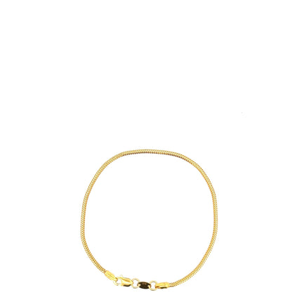 22ct Gold Fine Curb Chain Bracelet - FJewellery