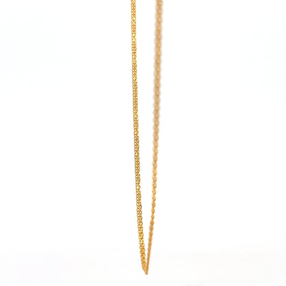 22ct Gold Fine Curb Chain Necklace - FJewellery