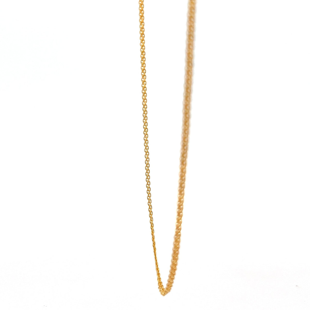 22ct Gold Fine Curb Chain Necklace - FJewellery