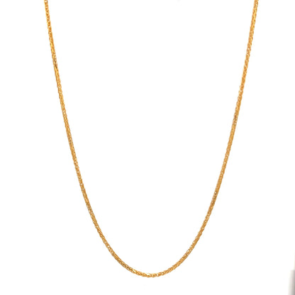 22ct Gold Fine Textured Link Chain - FJewellery