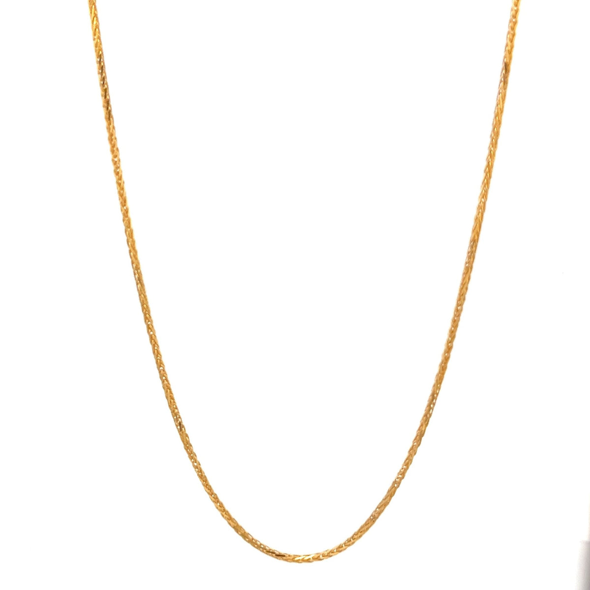 22ct Gold Fine Textured Link Chain - FJewellery