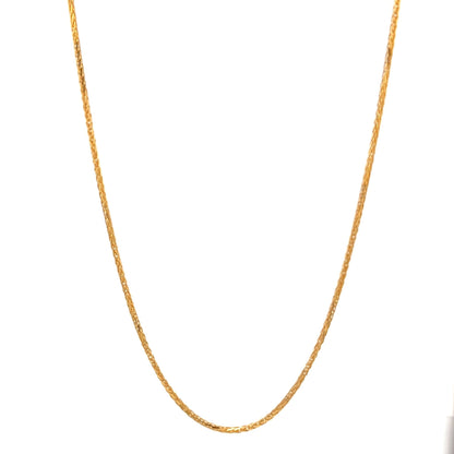 22ct Gold Fine Textured Link Chain - FJewellery