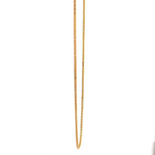 22ct Gold Fine Textured Link Chain - FJewellery