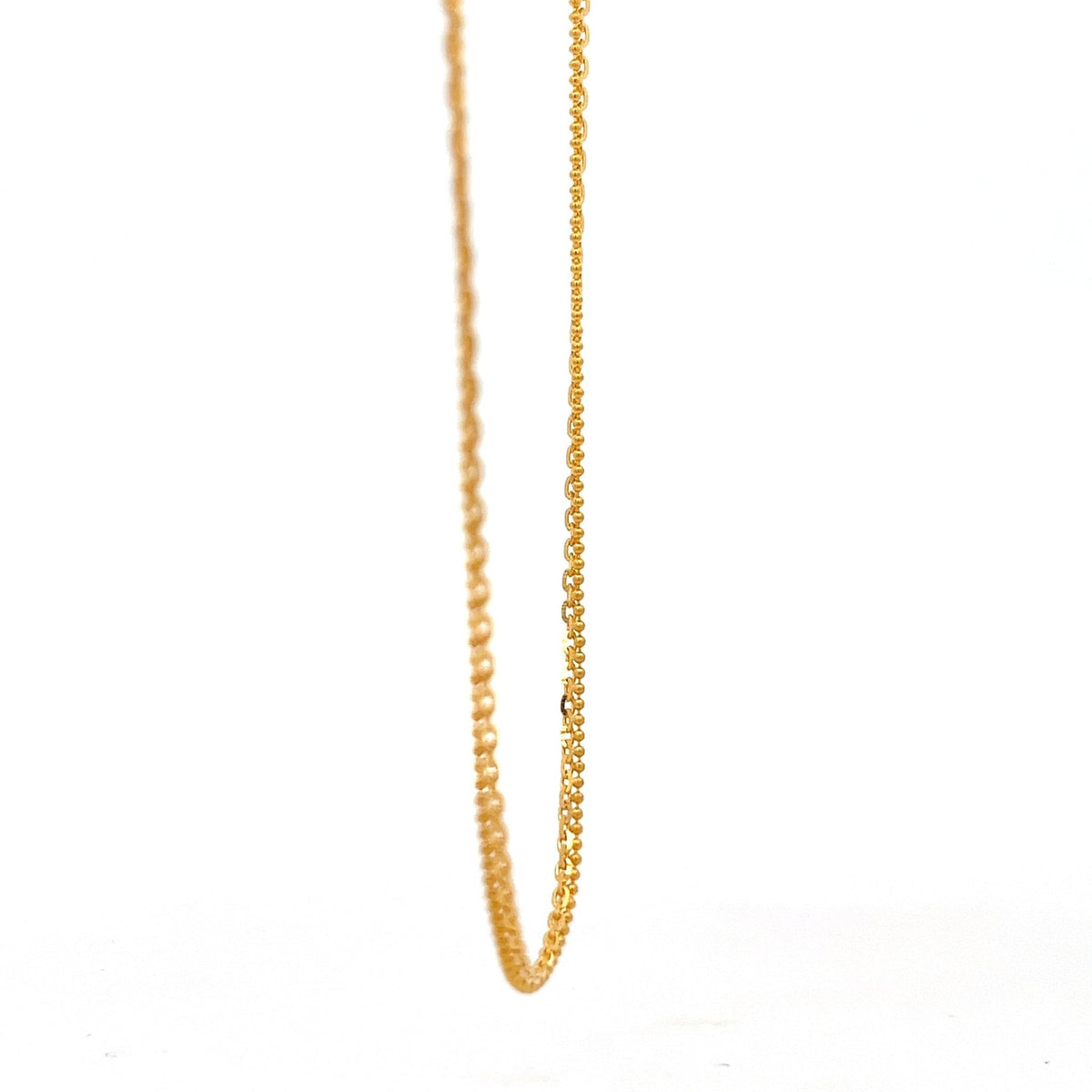 22ct Gold Fine Twisted Link Chain - FJewellery