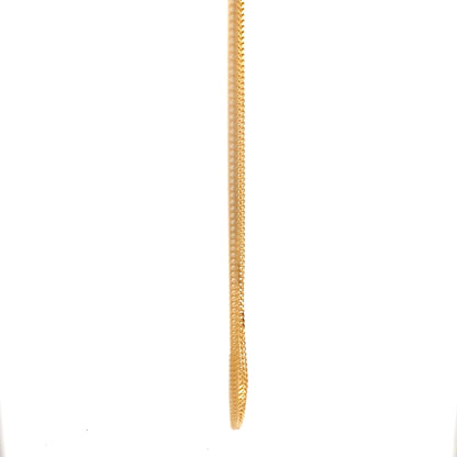 22ct Gold Fine Woven Chain Necklace - FJewellery