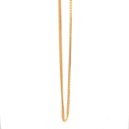 22ct Gold Fine Woven Chain Necklace - FJewellery