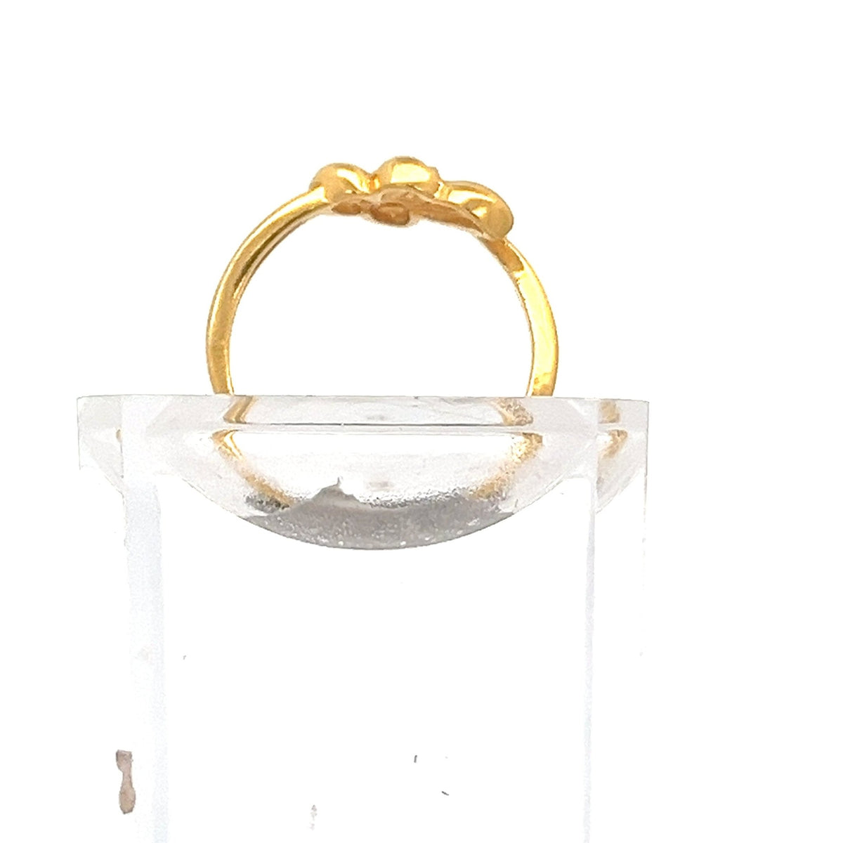 22ct Gold Floral Motif Ring with Openwork Detail - FJewellery