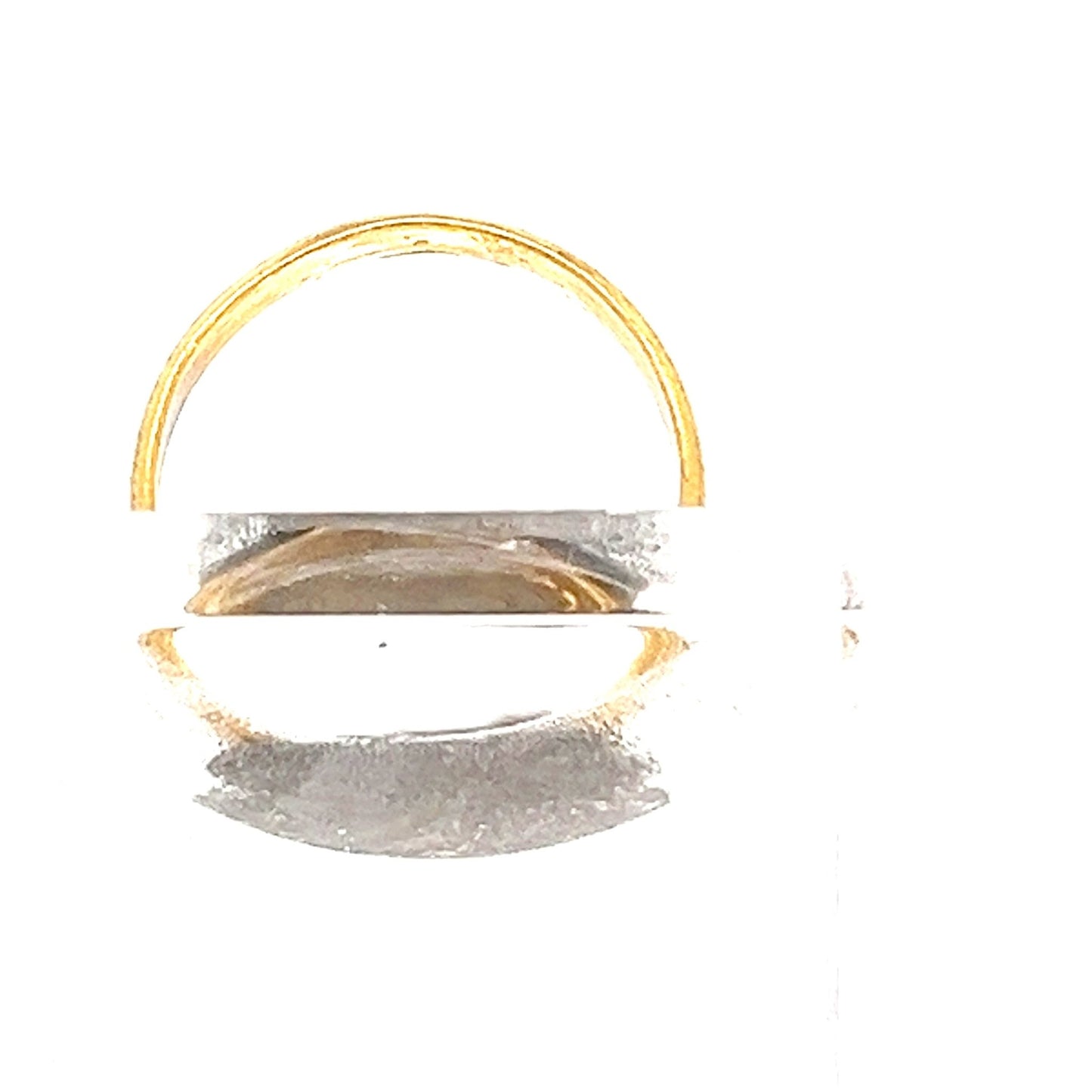 22ct Gold Grooved Band Ring with Raised Pattern - FJewellery