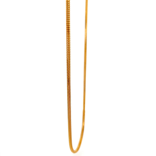 22ct Gold Herringbone Chain - FJewellery