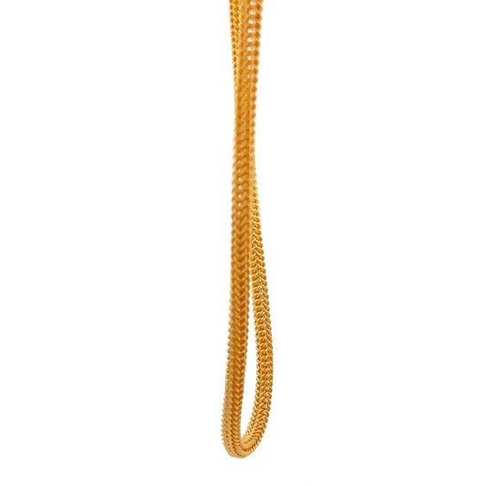 22ct Gold Herringbone Chain Necklace - FJewellery