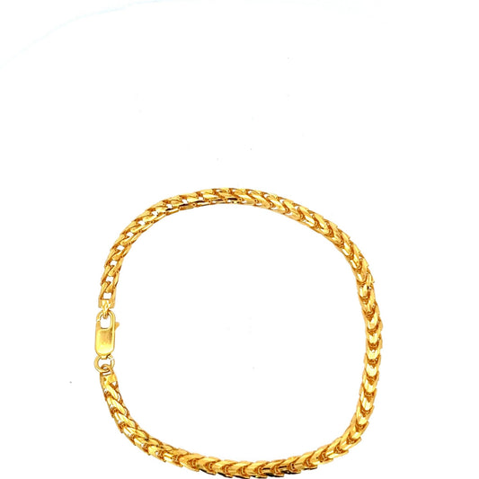22ct Gold Herringbone Link Bracelet - FJewellery