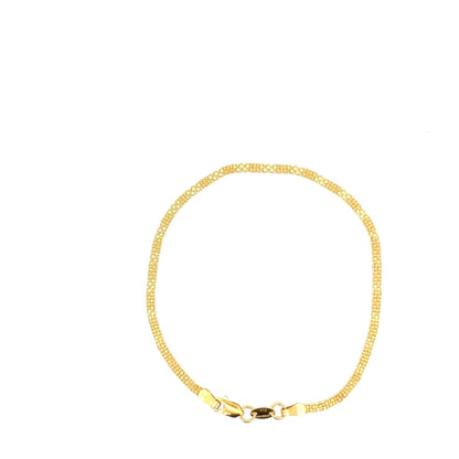 22ct Gold Intricate Woven Pattern Bracelet - FJewellery