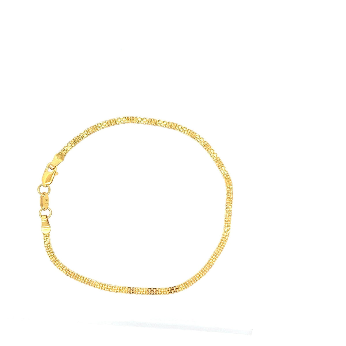 22ct Gold Intricate Woven Pattern Bracelet - FJewellery