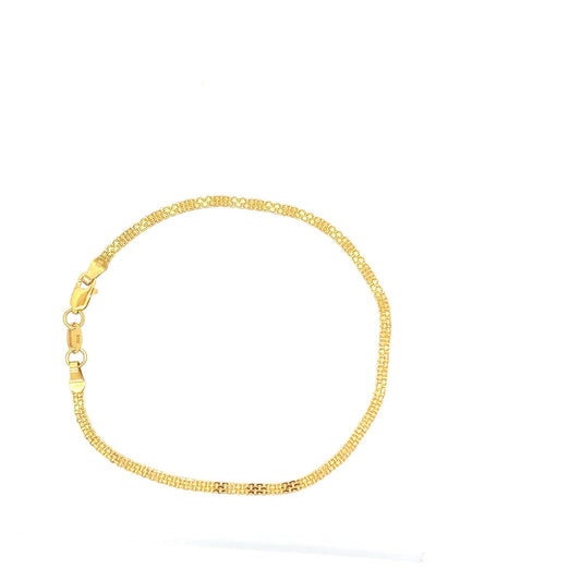 22ct Gold Intricate Woven Pattern Bracelet - FJewellery