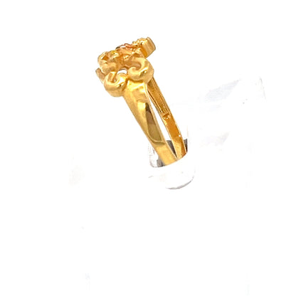 22ct Gold Ornate Figurative Motif Ring - FJewellery