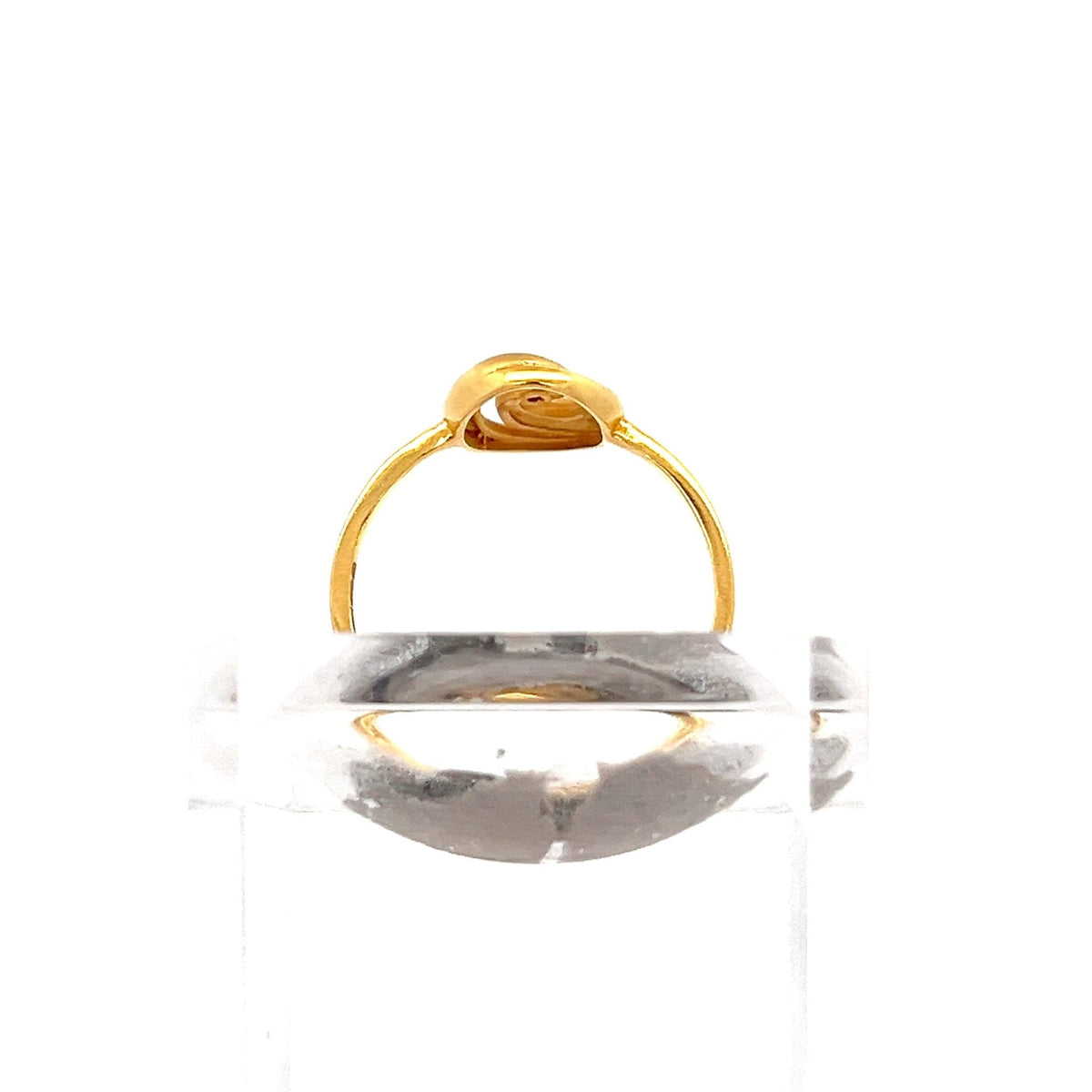 22ct Gold Oval Clear Stone Cluster Ring - FJewellery