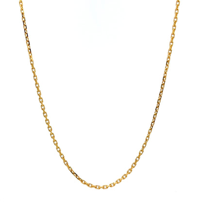 22ct Gold Oval Link Chain - FJewellery