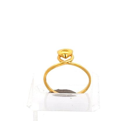 22ct Gold Oval Top Twist Design Ring - FJewellery