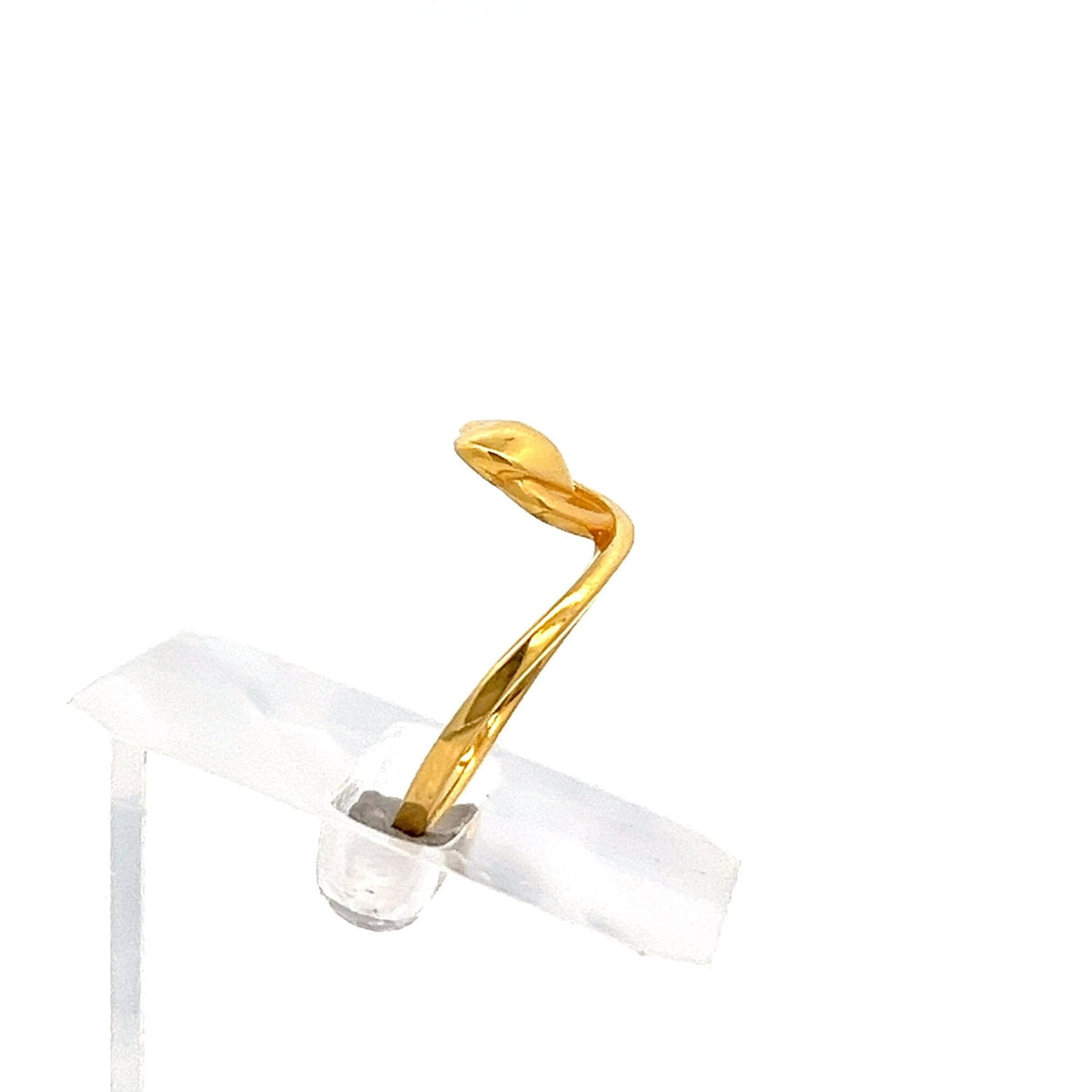 22ct Gold Oval Top Twist Design Ring - FJewellery