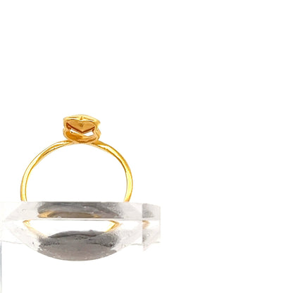 22ct Gold Oval Top Twist Design Ring - FJewellery