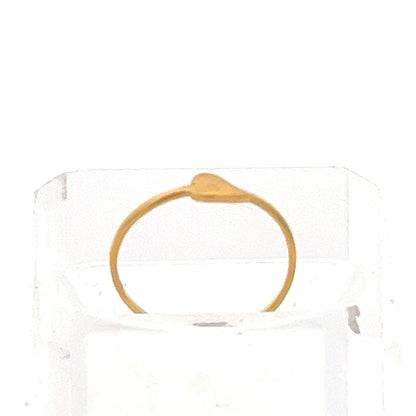 22ct Gold Plain Oval Signet Ring - FJewellery
