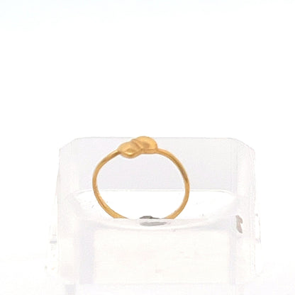 22ct Gold Plain Oval Top Ring - FJewellery
