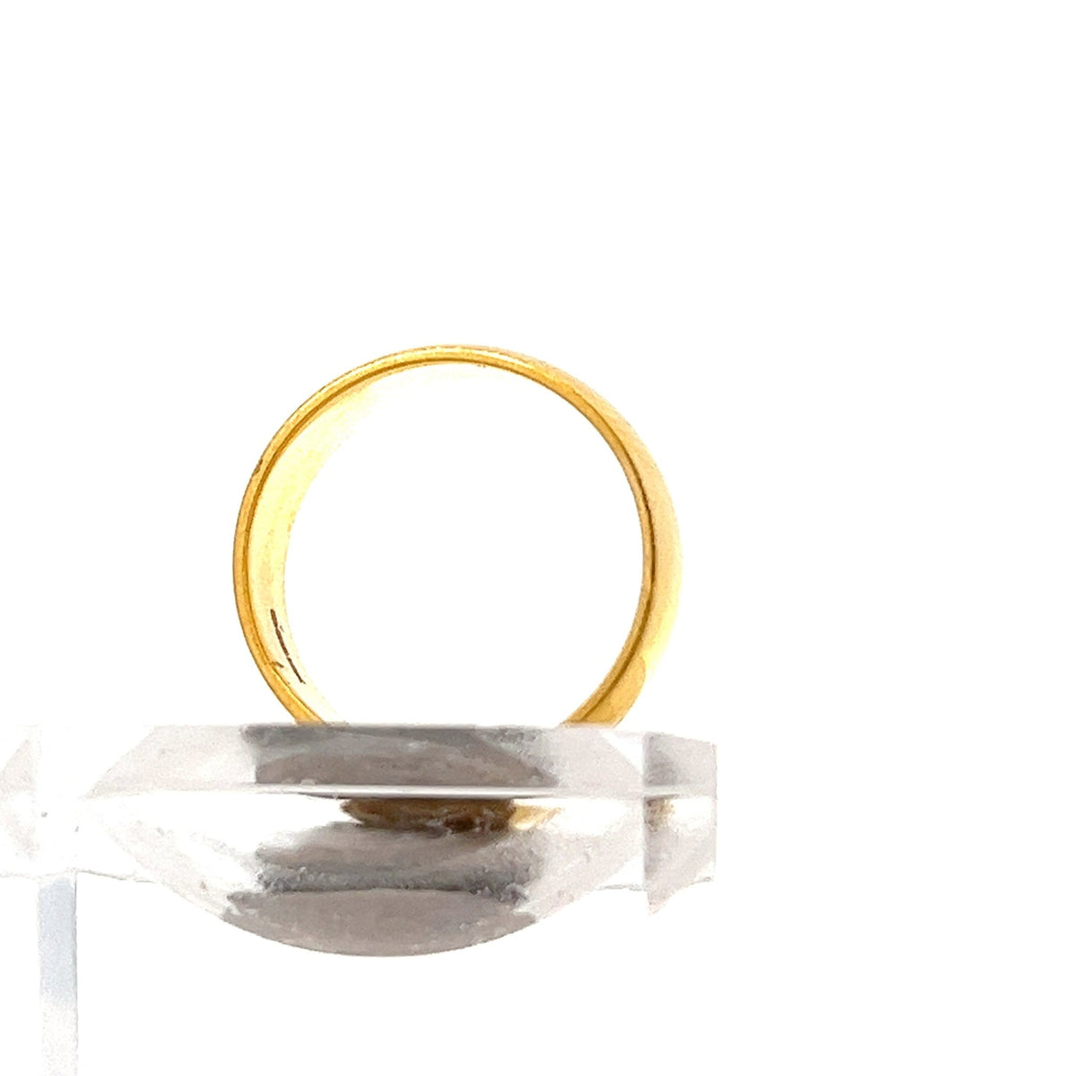 22ct Gold Plain Polished Band Ring - FJewellery