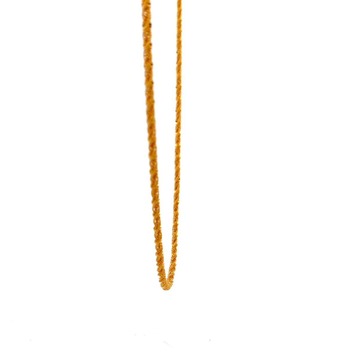 22ct Gold Rope Chain Necklace - FJewellery