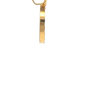 22ct Gold Round Hindu Deity Coin Pendant - FJewellery