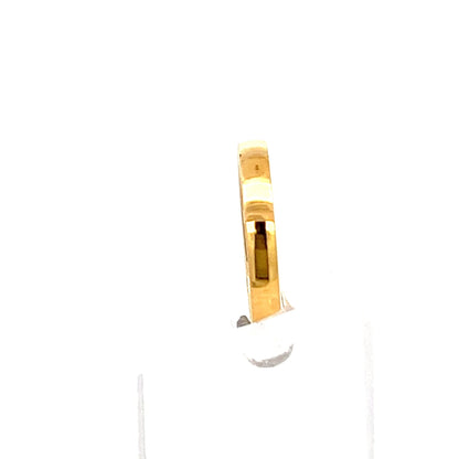 22ct Gold Slim Plain Band Ring - FJewellery