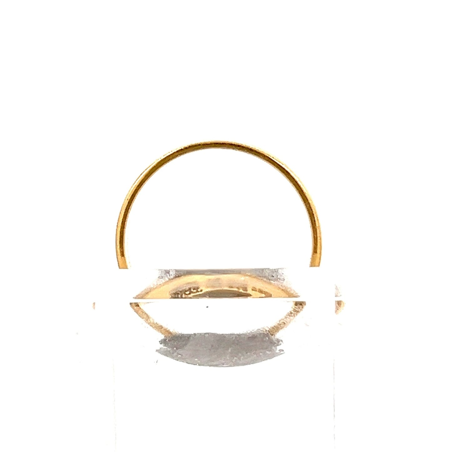 22ct Gold Slim Plain Band Ring - FJewellery