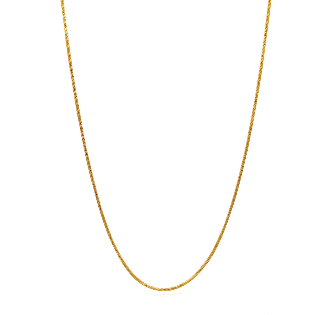 22ct Gold Snake Chain Necklace - FJewellery