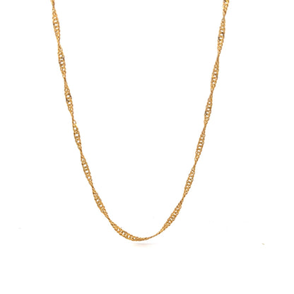 22ct Gold Twisted Curb Chain - FJewellery