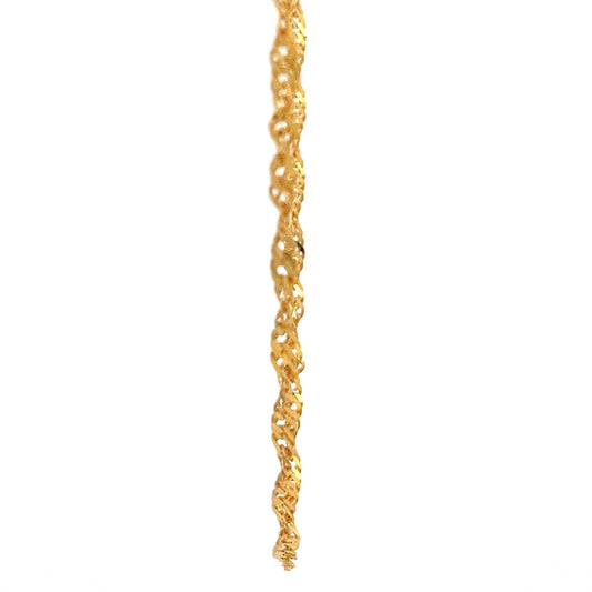 22ct Gold Twisted Openwork Chain - FJewellery