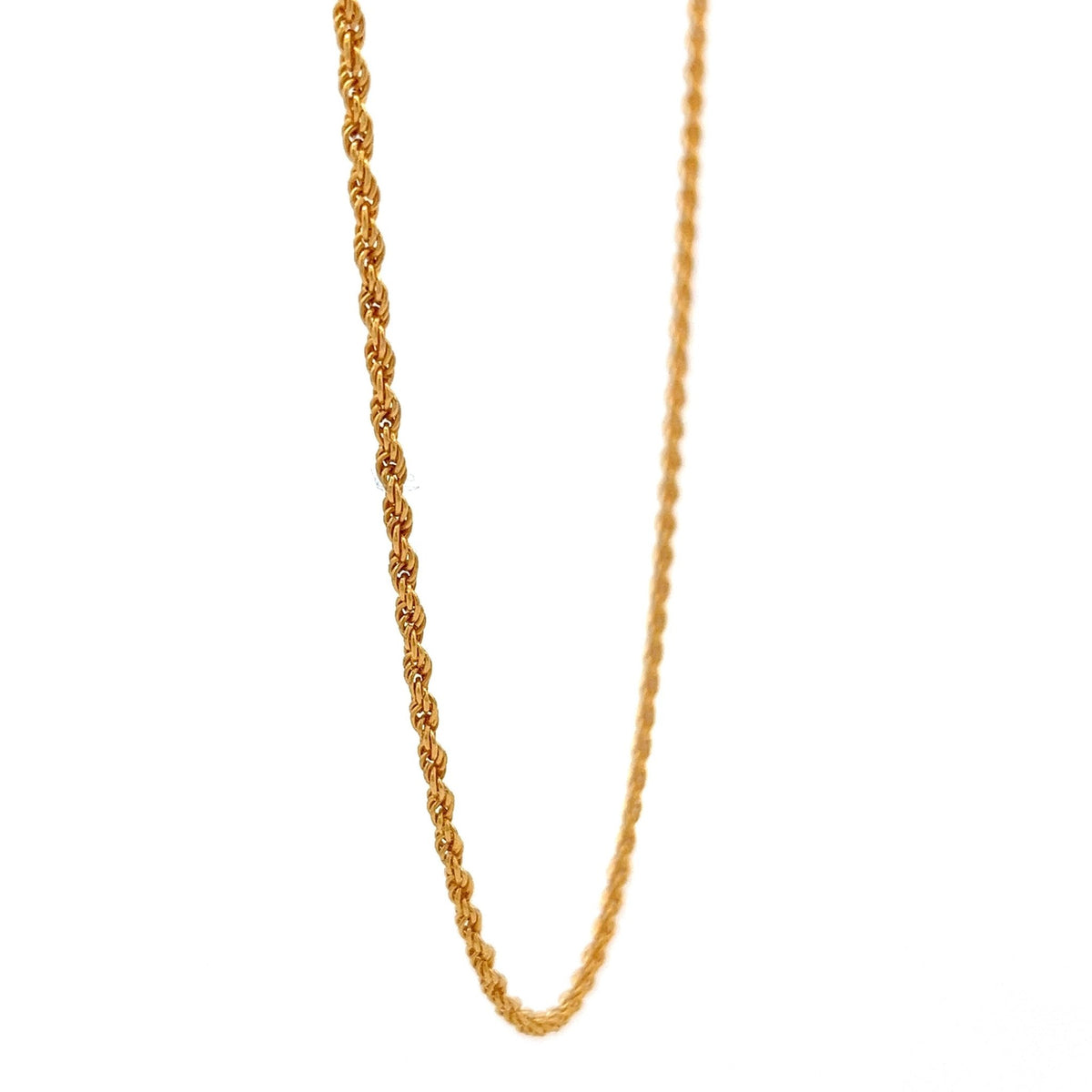 22ct Gold Twisted Rope Chain 2.57g - FJewellery
