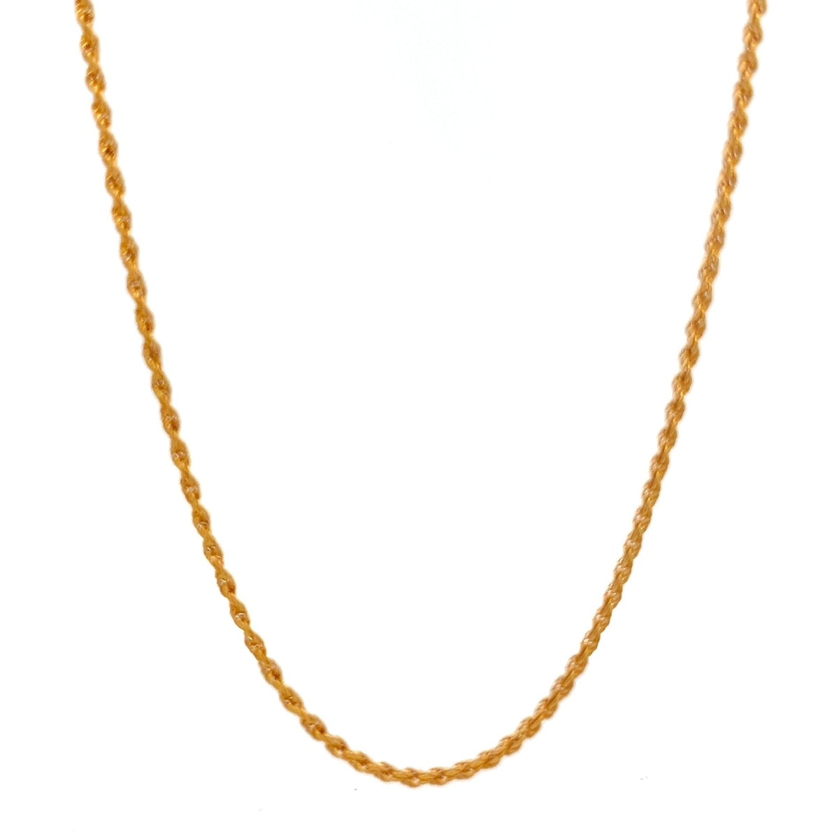 22ct Gold Twisted Rope Chain 2.57g - FJewellery