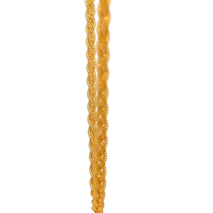 22ct Gold Twisted Rope Chain - FJewellery