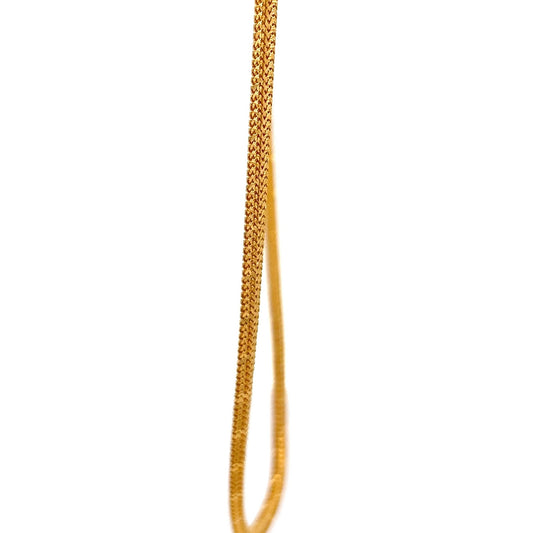 22ct Gold Woven Curb Chain - FJewellery