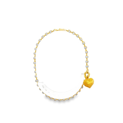 22ct multicolour gold pre-owned bracelet FCA08002217-12 - FJewellery