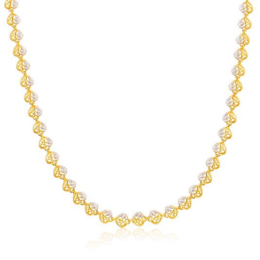 22ct multicolour necklace 05001488 - FJewellery