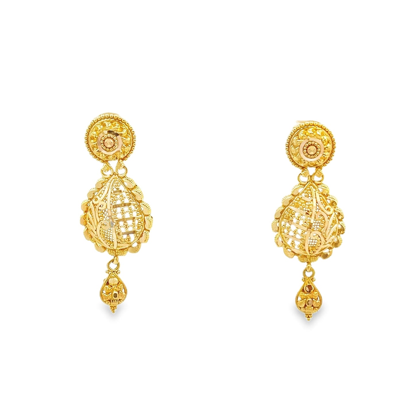 22ct Pre - loved Gold Earrings FCP05000432 - 4 - FJewellery