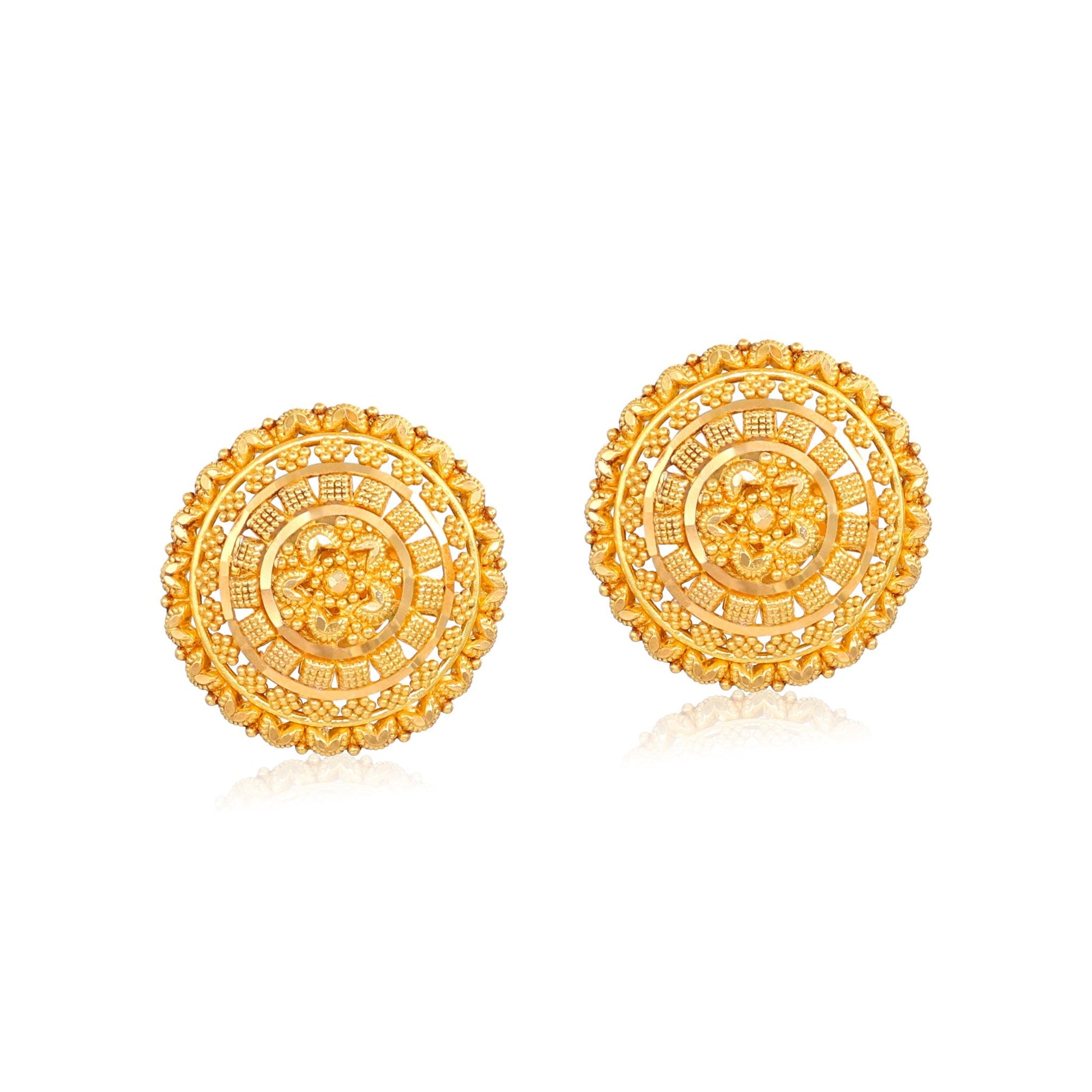22ct pre - loved yellow gold earrings 02033088 - FJewellery