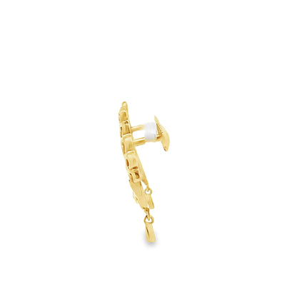 22ct Pre - owned Gold Leaf Earrings FCP05000432 - 5 - FJewellery