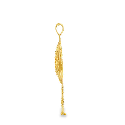 22ct Pre-owned Gold Pendant with Intricate Design FCP05000429-5 - FJewellery