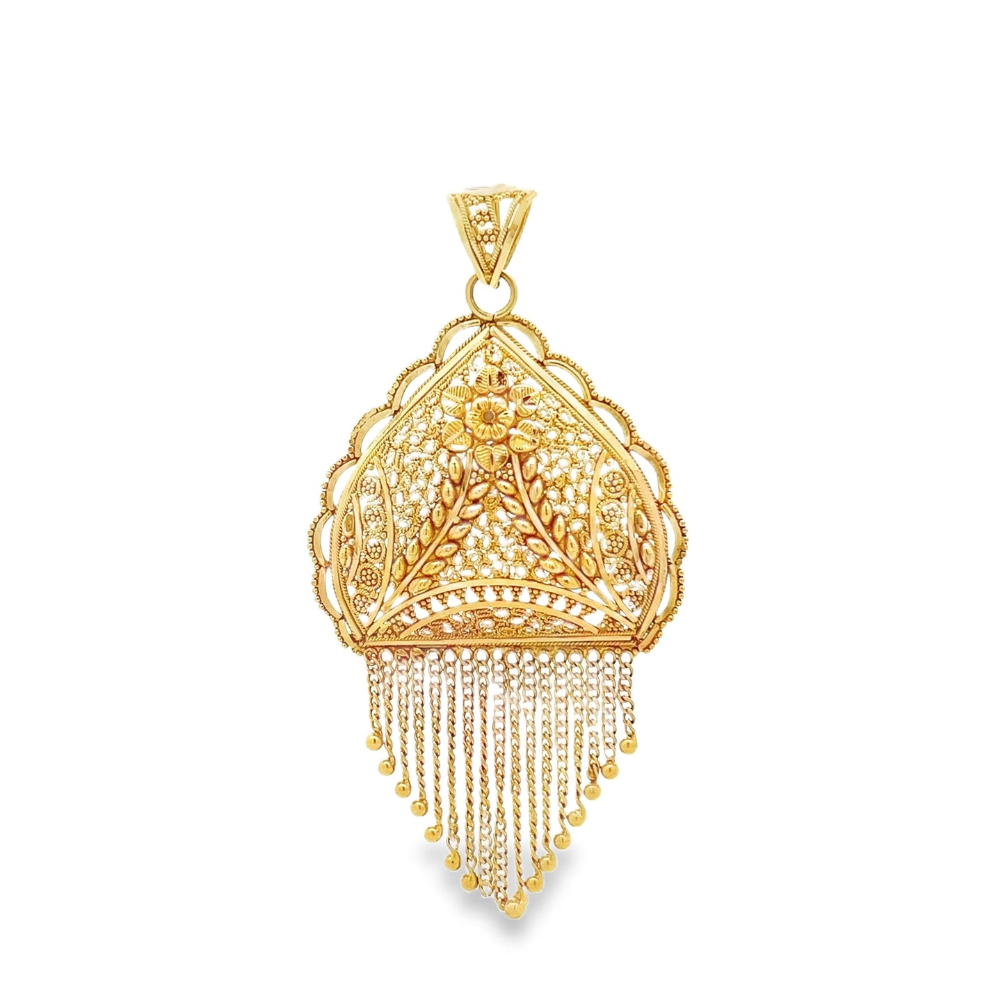22ct Pre-owned Gold Pendant with Intricate Design FCP05000429-5 - FJewellery