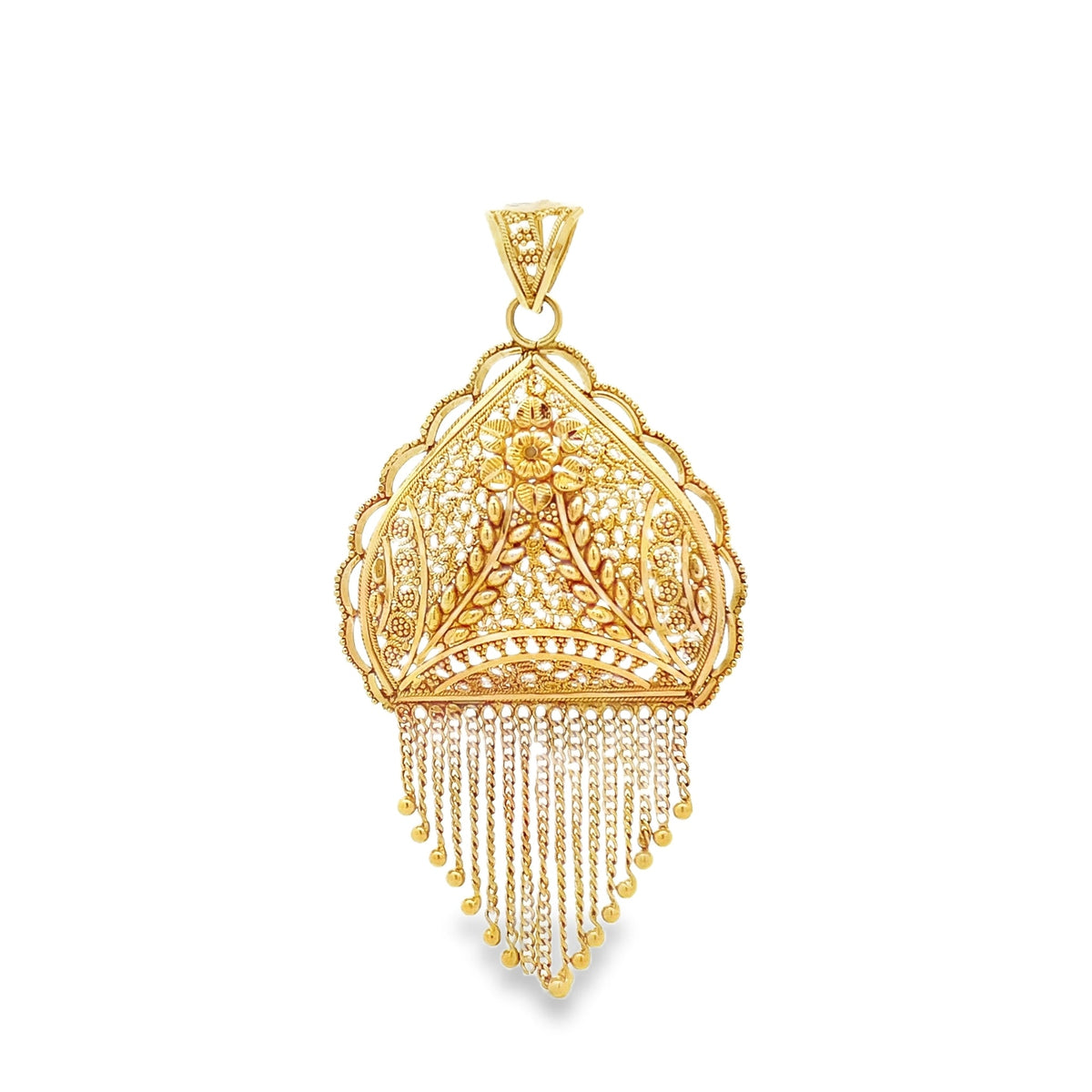 22ct Pre-owned Gold Pendant with Intricate Design FCP05000429-5 - FJewellery